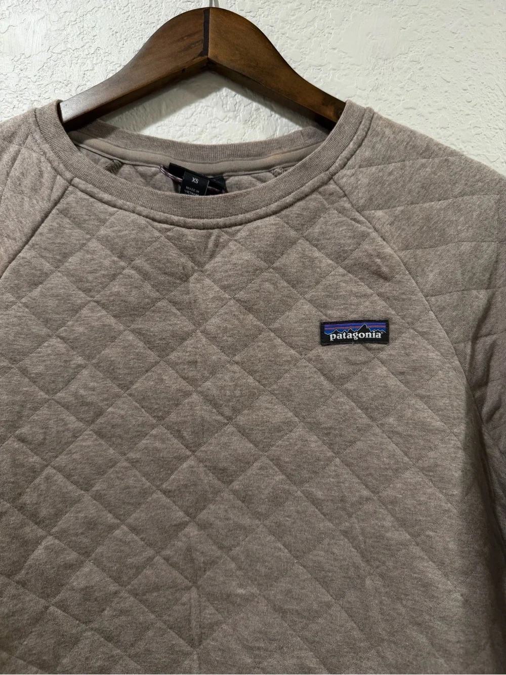 Patagonia Organic Cotton Quilt Crew Brown Size XS